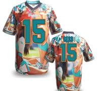 Miami Dolphins #15 BESS Men's Stitched NFL Elite Fanatical Version Jersey (5)