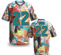 Miami Dolphins #22 BUSH Men's Stitched NFL Elite Fanatical Version Jersey (6)