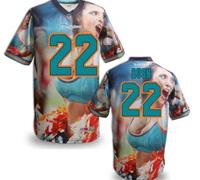 Miami Dolphins #22 BUSH Men's Stitched NFL Elite Fanatical Version Jersey (8)