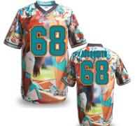 Miami Dolphins #68 INCOGNITO Men's Stitched NFL Elite Fanatical Version Jersey (5)