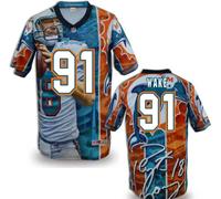 Miami Dolphins #91 WAKE Men's Stitched NFL Elite Fanatical Version Jersey (2)