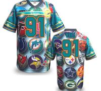 Miami Dolphins #91 WAKE Men's Stitched NFL Elite Fanatical Version Jersey (8)