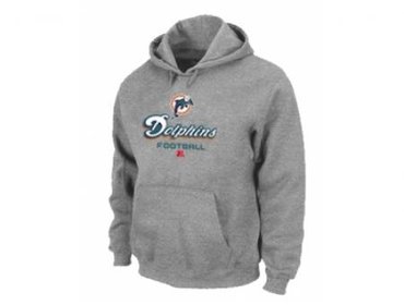 Miami Dolphins Critical Victory Pullover Hoodie Grey