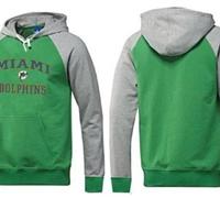 Miami Dolphins Heart & Soul Pullover Hoodie Green & Grey