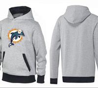 Miami Dolphins Logo Pullover Hoodie Grey & Black