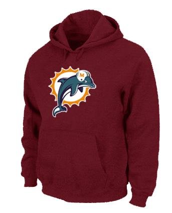 Miami Dolphins Logo Pullover Hoodie RED