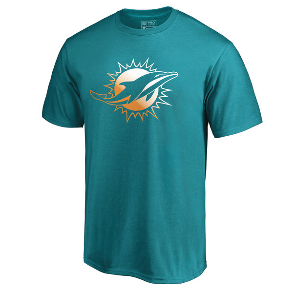 Miami Dolphins Pro Line By Fanatics Branded Aqua Big & Tall Gradient Logo T-Shirt