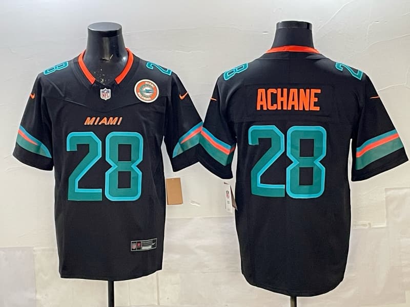 Miami Dolphins Vapor F.U.S.E. Limited Rivalry Series Jersey - All Stitched 28 ACHANE