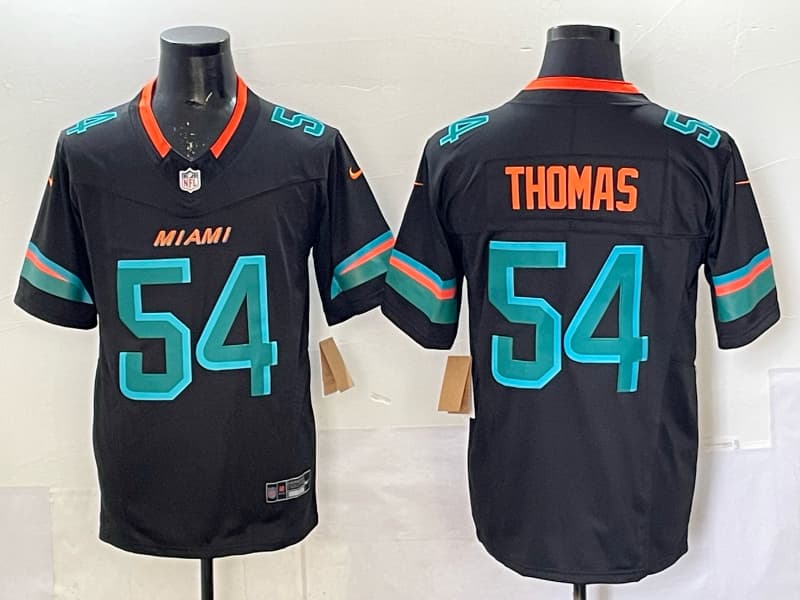Miami Dolphins Vapor F.U.S.E. Limited Rivalry Series Jersey - All Stitched 54 THOMAS