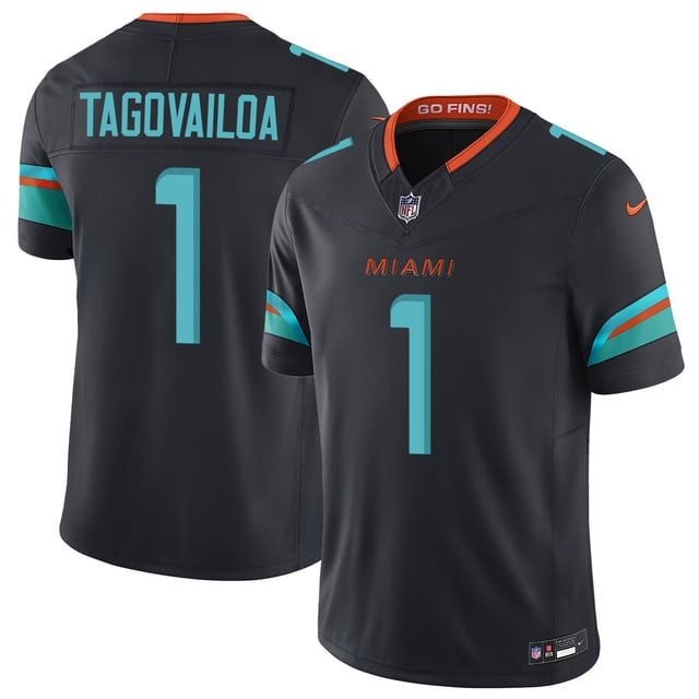 Miami Dolphins Vapor F.U.S.E. Limited Rivalry Series Jersey - All Stitched Tua Tagovailoa - 1