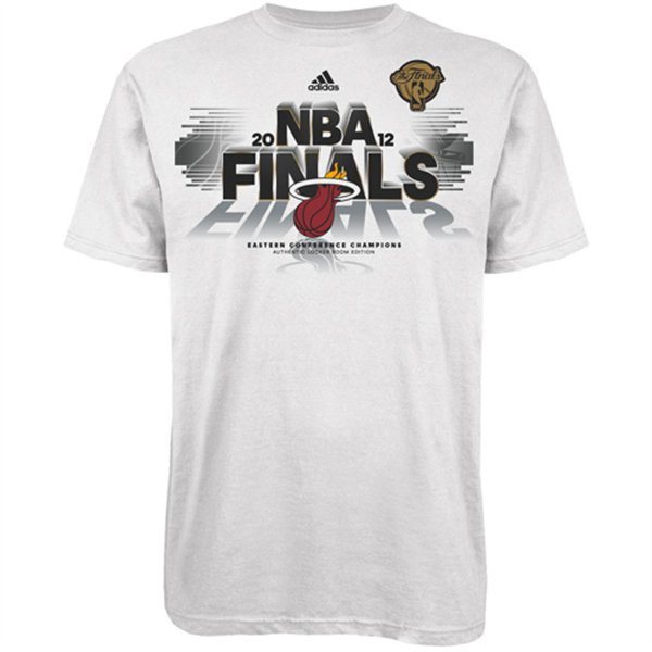 Miami Heat Adidas Official Locker White T-Shirts