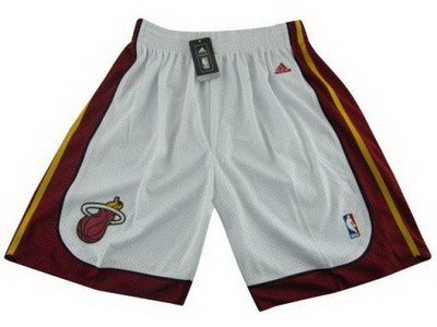 Miami Heat White Mesh Swingman Nba Shorts