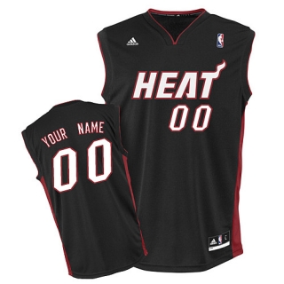 Miami Heat Youth Custom black Jersey
