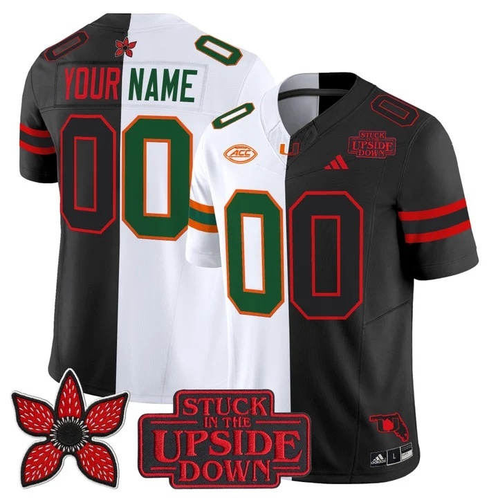 Miami Hurricanes 'Upside Down Edition' Vapor Limited Custom Jersey -  All Stitched