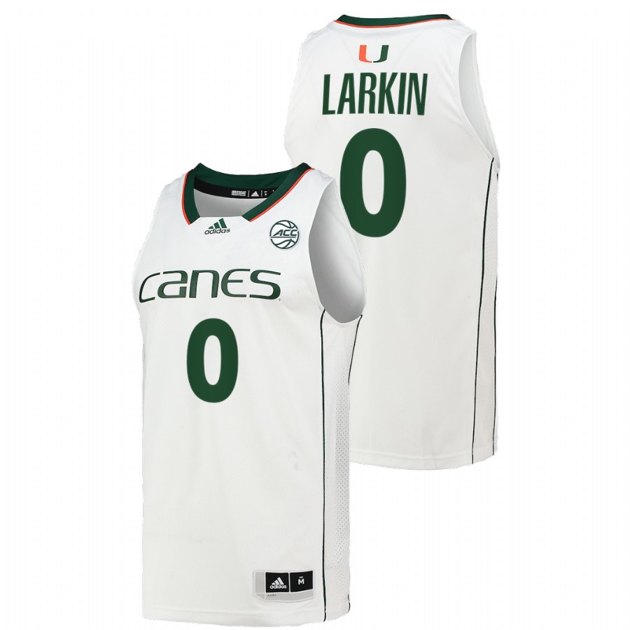 Miami Hurricanes Shane Larkin College Basketball White Alumni Jersey