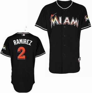 Miami Marlins 2 Hanley Ramirez black jerseys