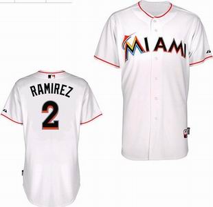 Miami Marlins 2 Hanley Ramirez white jerseys