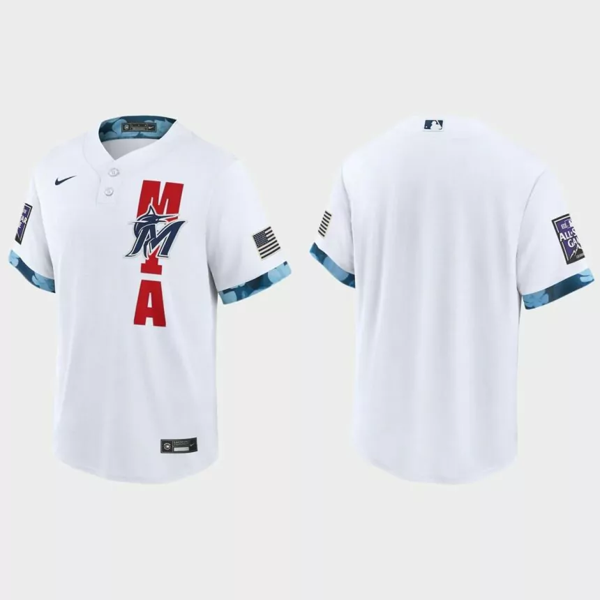 Miami Marlins 2021 MLB All-Star Game Replica Jersey – White