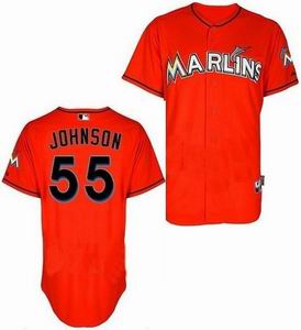 Miami Marlins 55 Josh Johnson red Jerseys