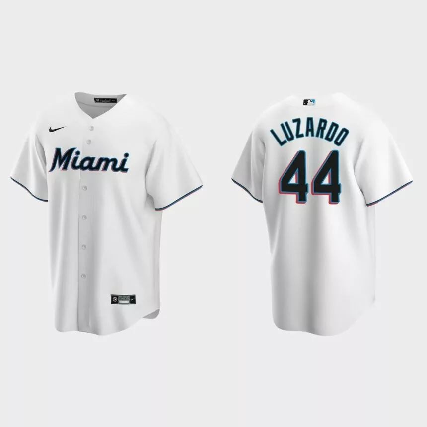 Miami Marlins Jesus Luzardo Replica Home Jersey – White