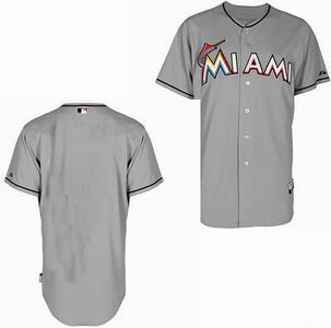 Miami Marlins blank grey Cool Base Jersey