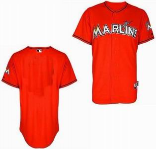 Miami Marlins blank red Cool Base Jersey