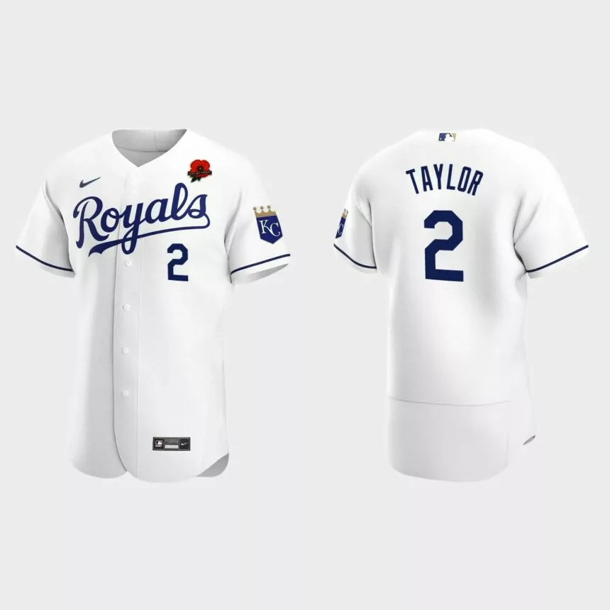 Michael A. Taylor Kansas City Royals 2021 Memorial Day Authentic Jersey – White