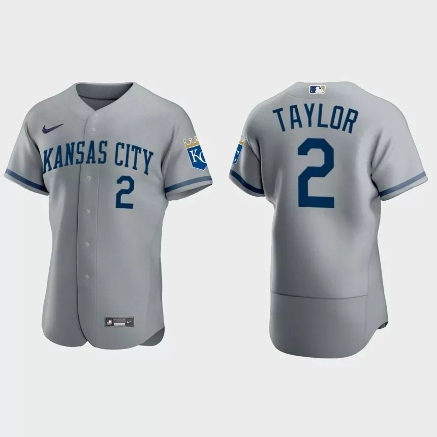 Michael A. Taylor Kansas City Royals 2022 Authentic Jersey – Gray