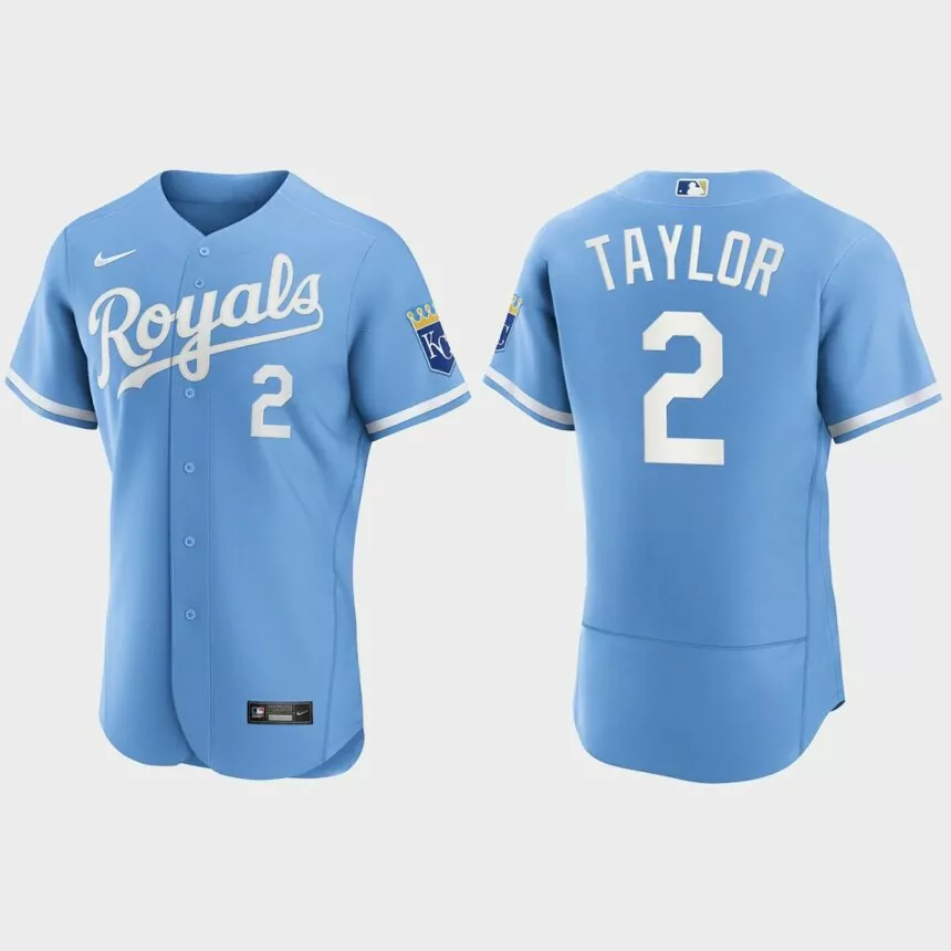 Michael A. Taylor Kansas City Royals 2022 Authentic Jersey – Powder Blue