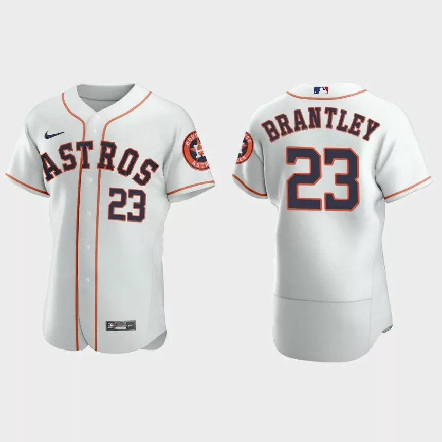 Michael Brantley #23 Houston Astros Authentic Home Jersey – White