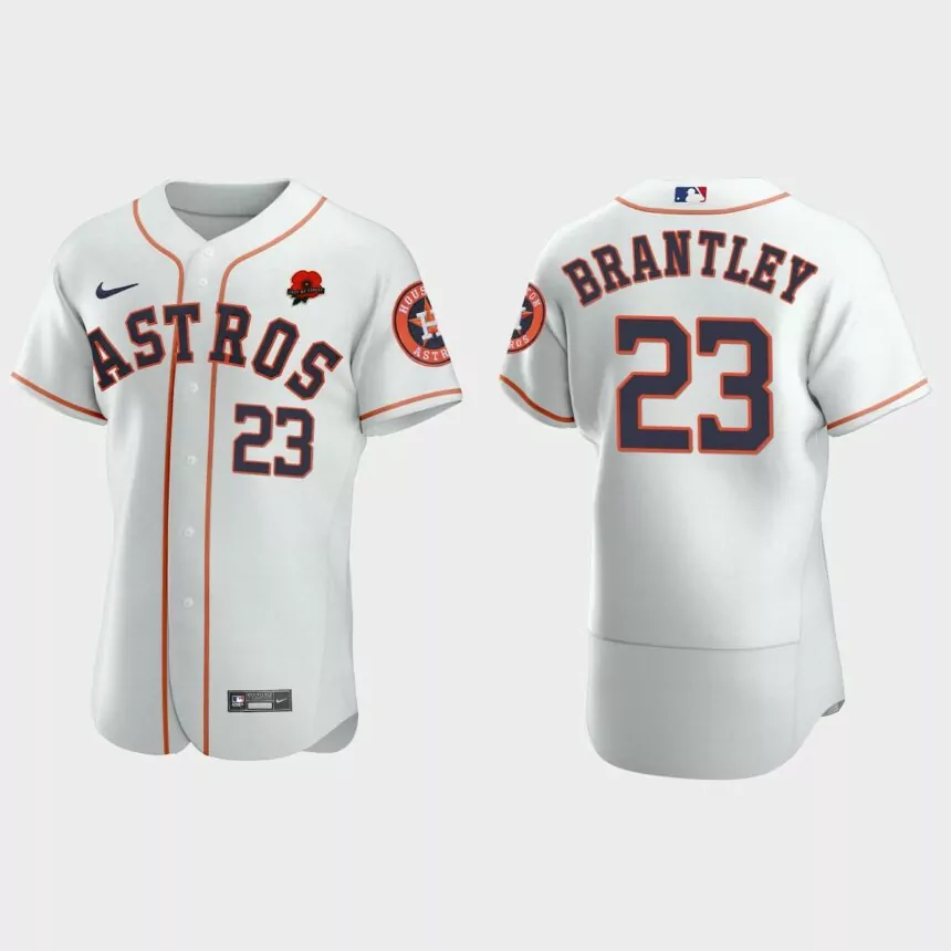 Michael Brantley Houston Astros 2021 Memorial Day Authentic Jersey – White