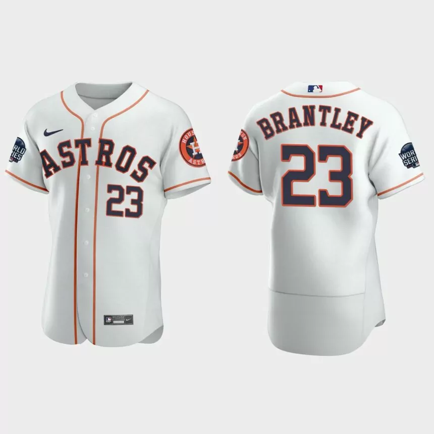 Michael Brantley Houston Astros 2021 World Series Authentic Jersey – White