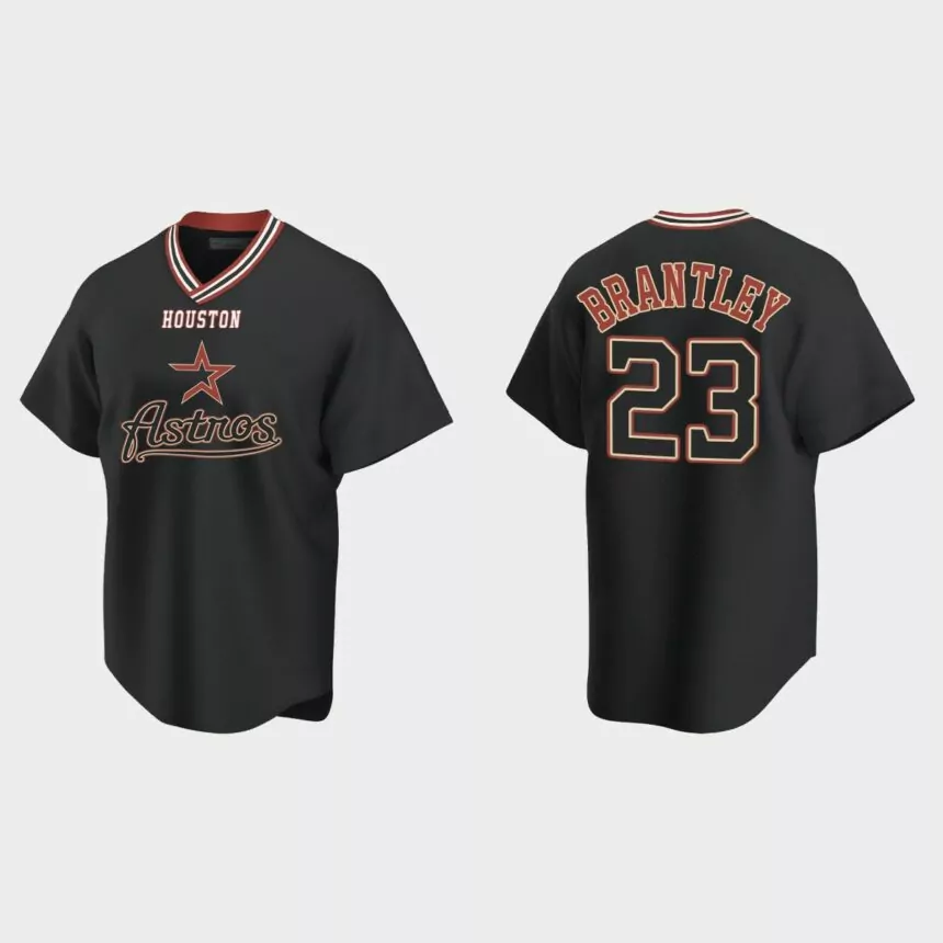 Michael Brantley Houston Astros Vintage Replica Jersey – Black