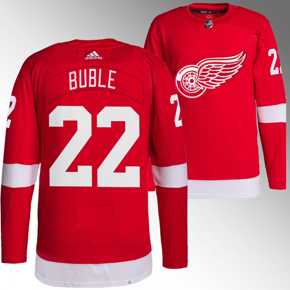 Michael Buble Detroit Red Wings Authentic Red Jersey Home