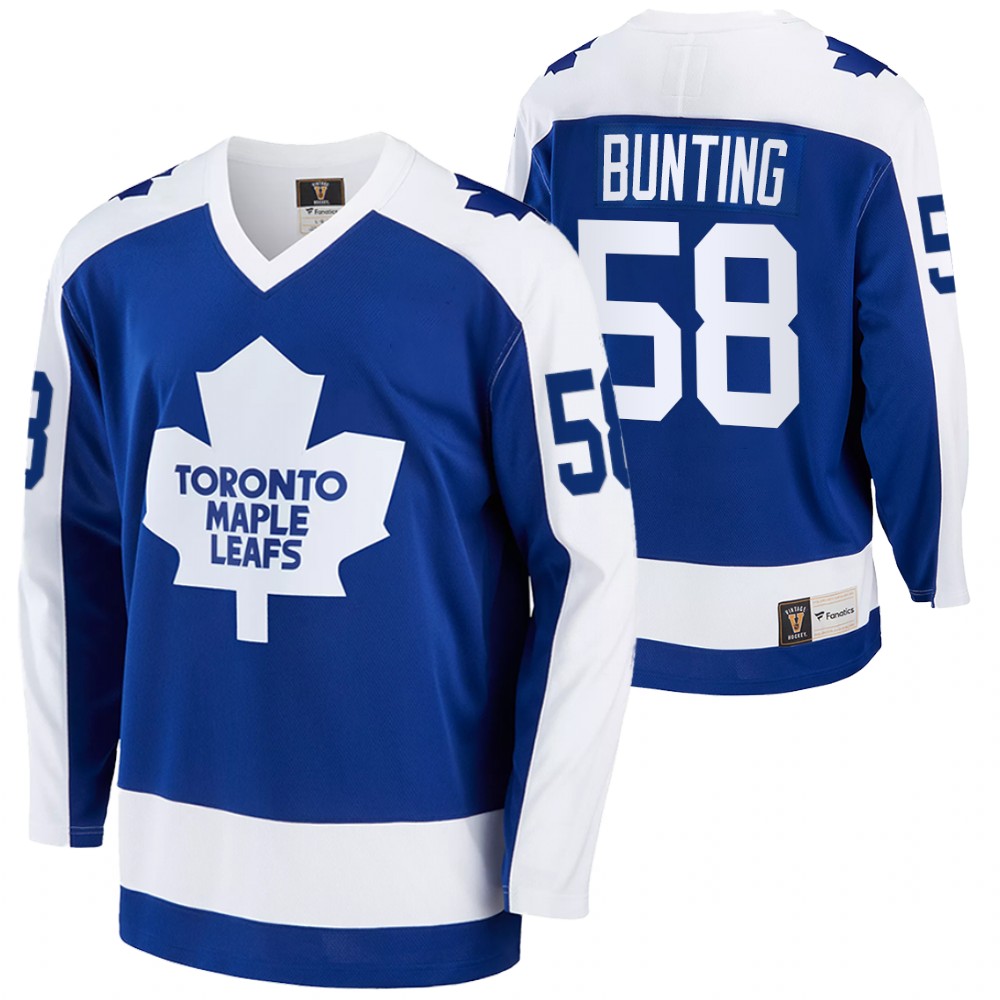 Michael Bunting Jersey Toronto Maple Leafs Vintage Blue Replica