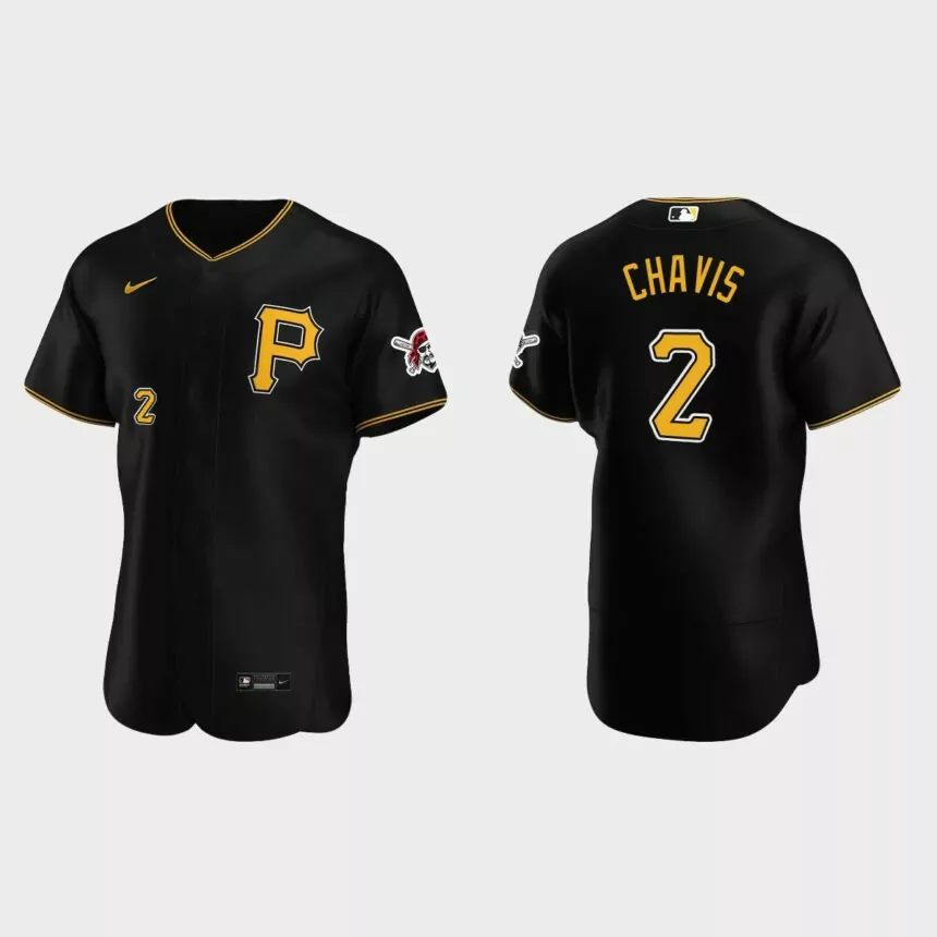 Michael Chavis Pittsburgh Pirates Authentic Alternate Jersey – Black