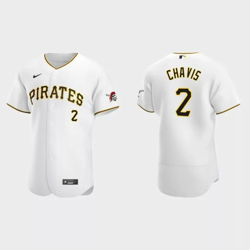 Michael Chavis Pittsburgh Pirates Authentic Home Jersey – White