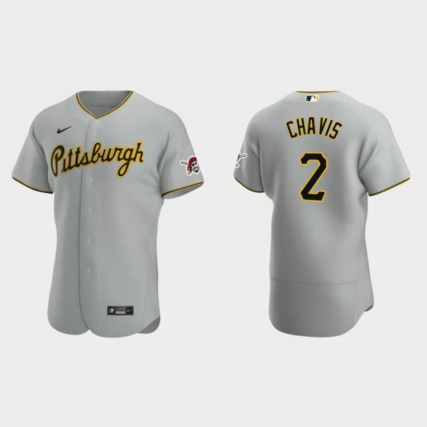 Michael Chavis Pittsburgh Pirates Authentic Road Jersey – Gray
