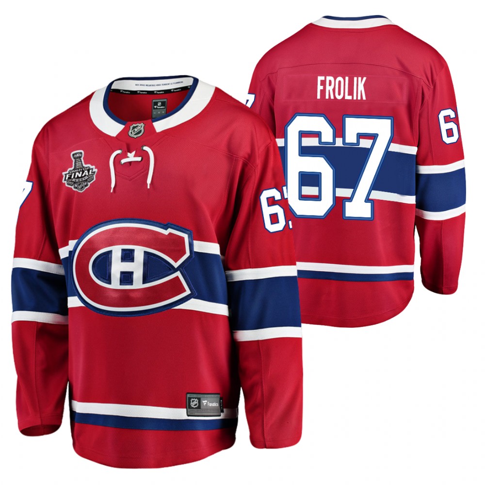 Michael Frolik Canadiens 2021 Stanley Cup Final Red Jersey Home