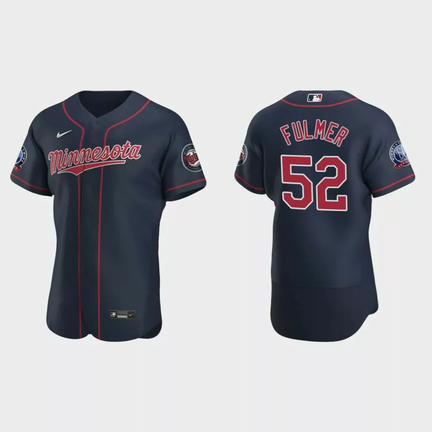 Michael Fulmer Minnesota Twins Authentic Alternate Jersey – Navy