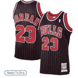 Michael Jordan Chicago Bulls Mitchell & Ness 1995-96 Hardwood Classics Authentic Jersey - Black
