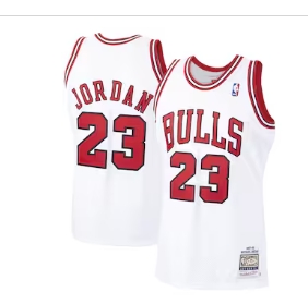 Michael Jordan Chicago Bulls Mitchell & Ness 1997 98 Hardwood Classics Authentic Jersey - White