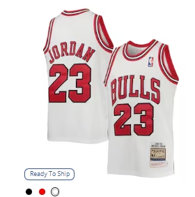 Michael Jordan Chicago Bulls Mitchell & Ness Youth 1997    98 Hardwood Classics Authentic Jersey - White