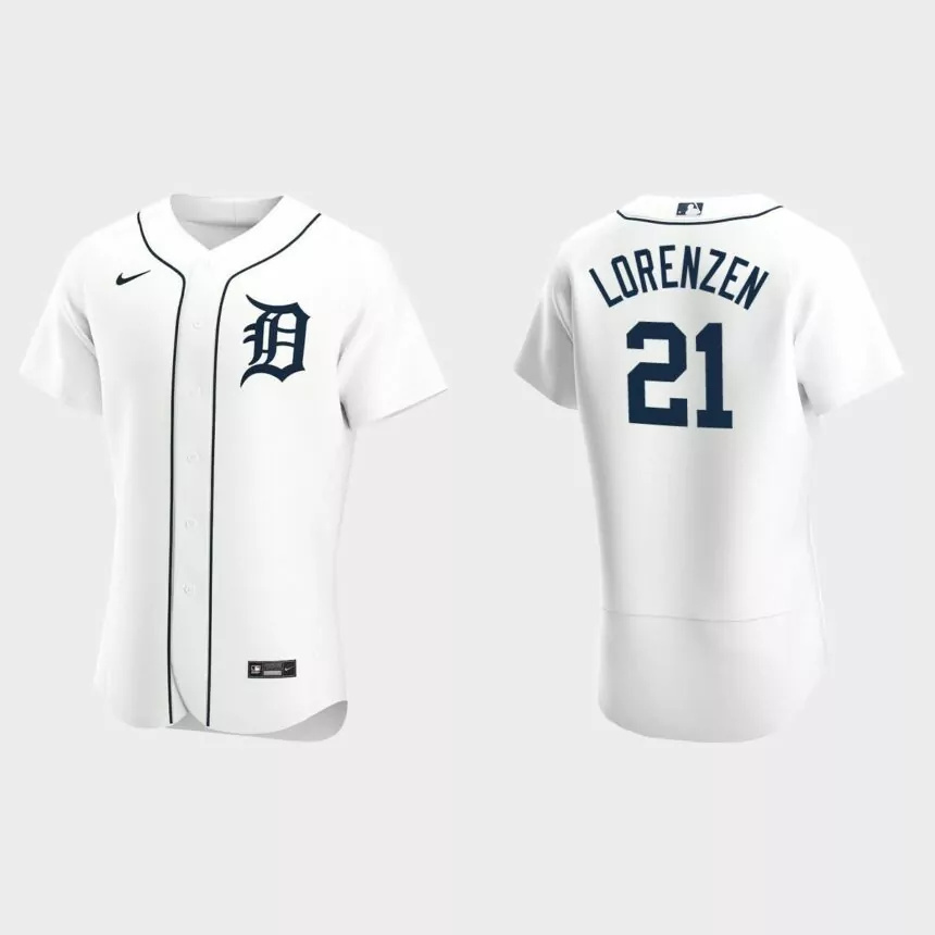 Michael Lorenzen Detroit Tigers Authentic Home Jersey – White.jpg