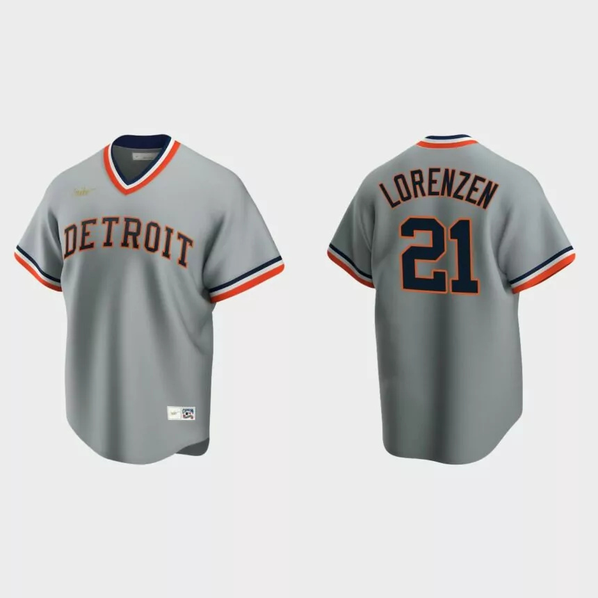 Michael Lorenzen Detroit Tigers Cooperstown Collection Road Jersey – Gray.jpg