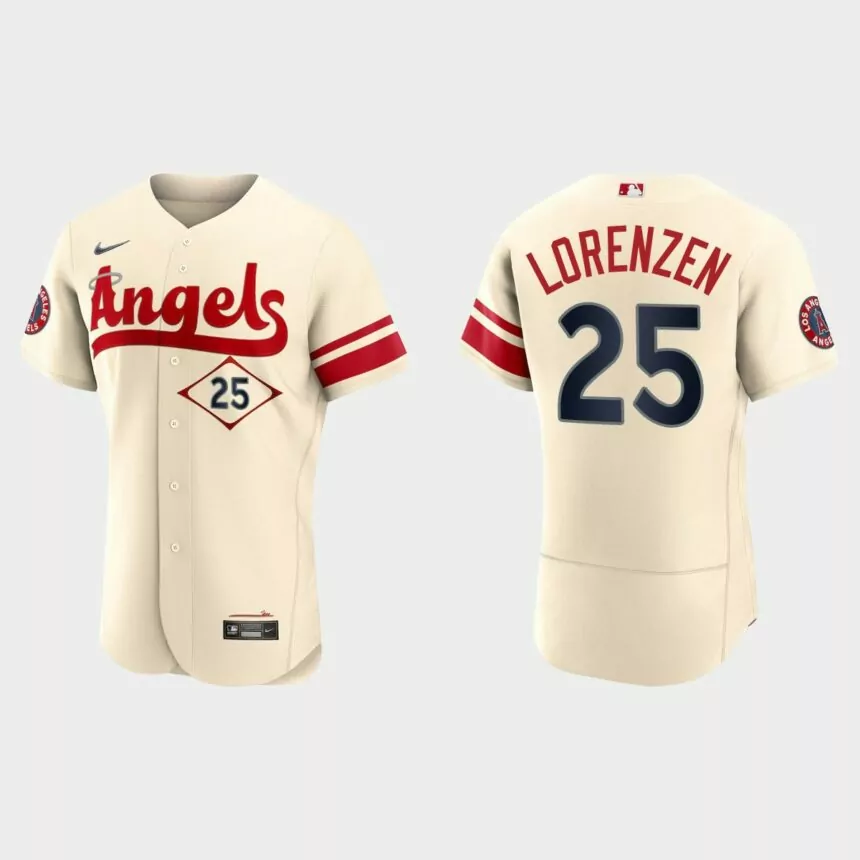 Michael Lorenzen Los Angeles Angels 2022 City Connect Authentic Jersey – Cream