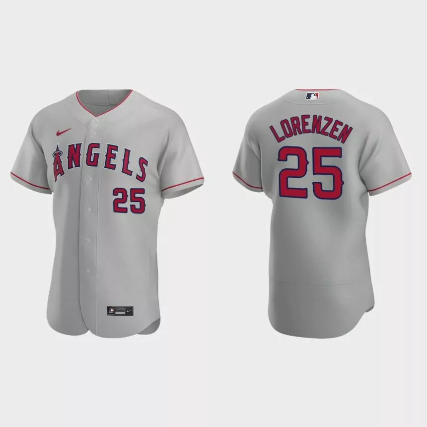 Michael Lorenzen Los Angeles Angels Authentic Road Jersey – Gray