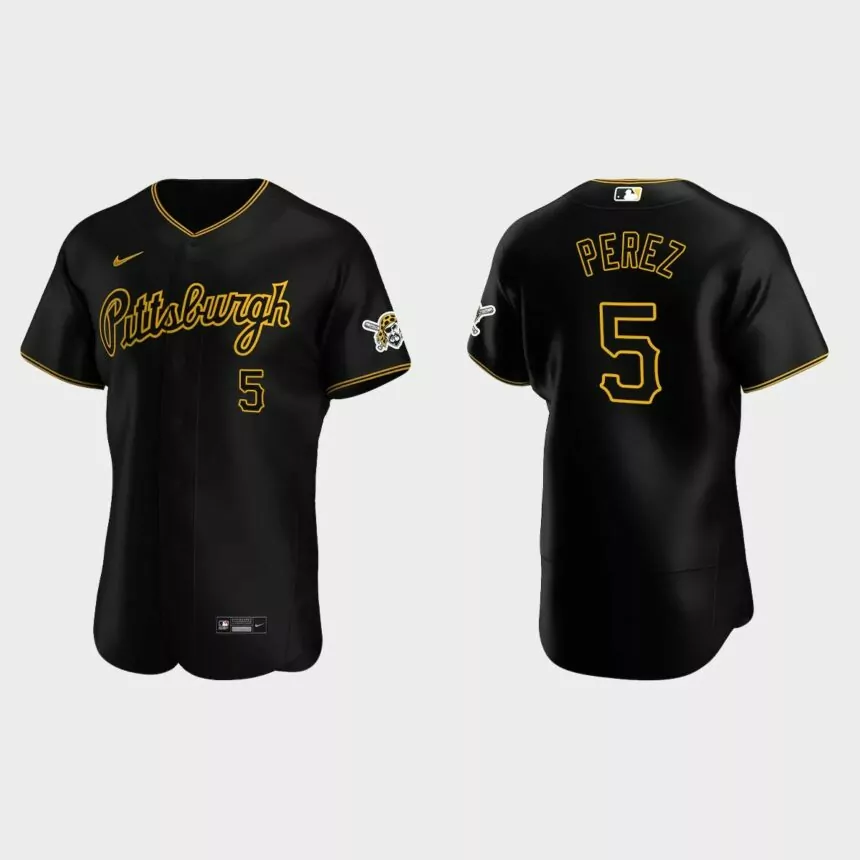 Michael Perez Pittsburgh Pirates Authentic Alternate Jersey – Black