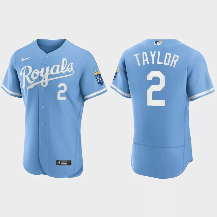 Michael Taylor Kansas City Royals Authentic Jersey – Powder Blue