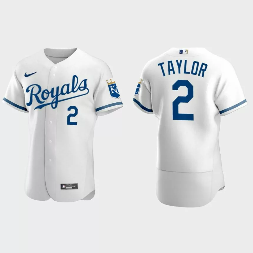 Michael Taylor Kansas City Royals Authentic Jersey – White